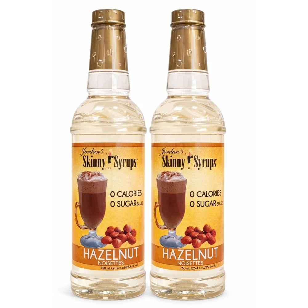 Jordan's Skinny Syrups Hazelnut 25.4 oz Sugar Free Zero Calorie – Lot of 5 NEW - Picture 2 of 5